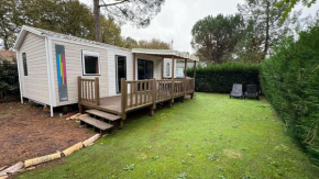 Mobil Home 220 aménagé 2 chambres la teste camping 4 etoiles